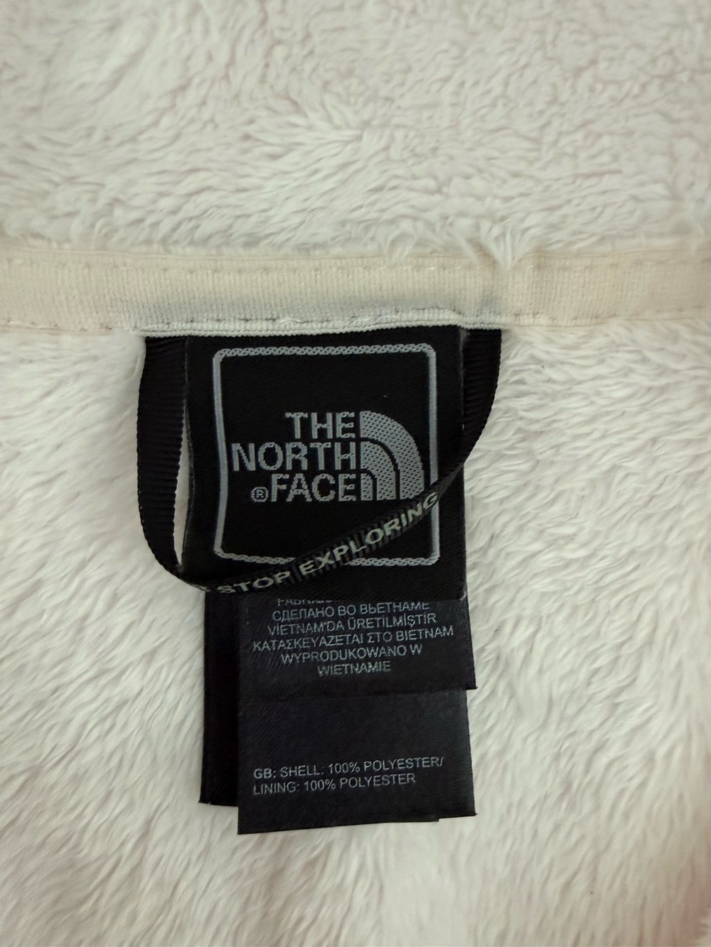 The North Face Osito Jacket Womens Medium Pale Pink Full Zip Fleece Soft Cozy - Picture 3 of 8
